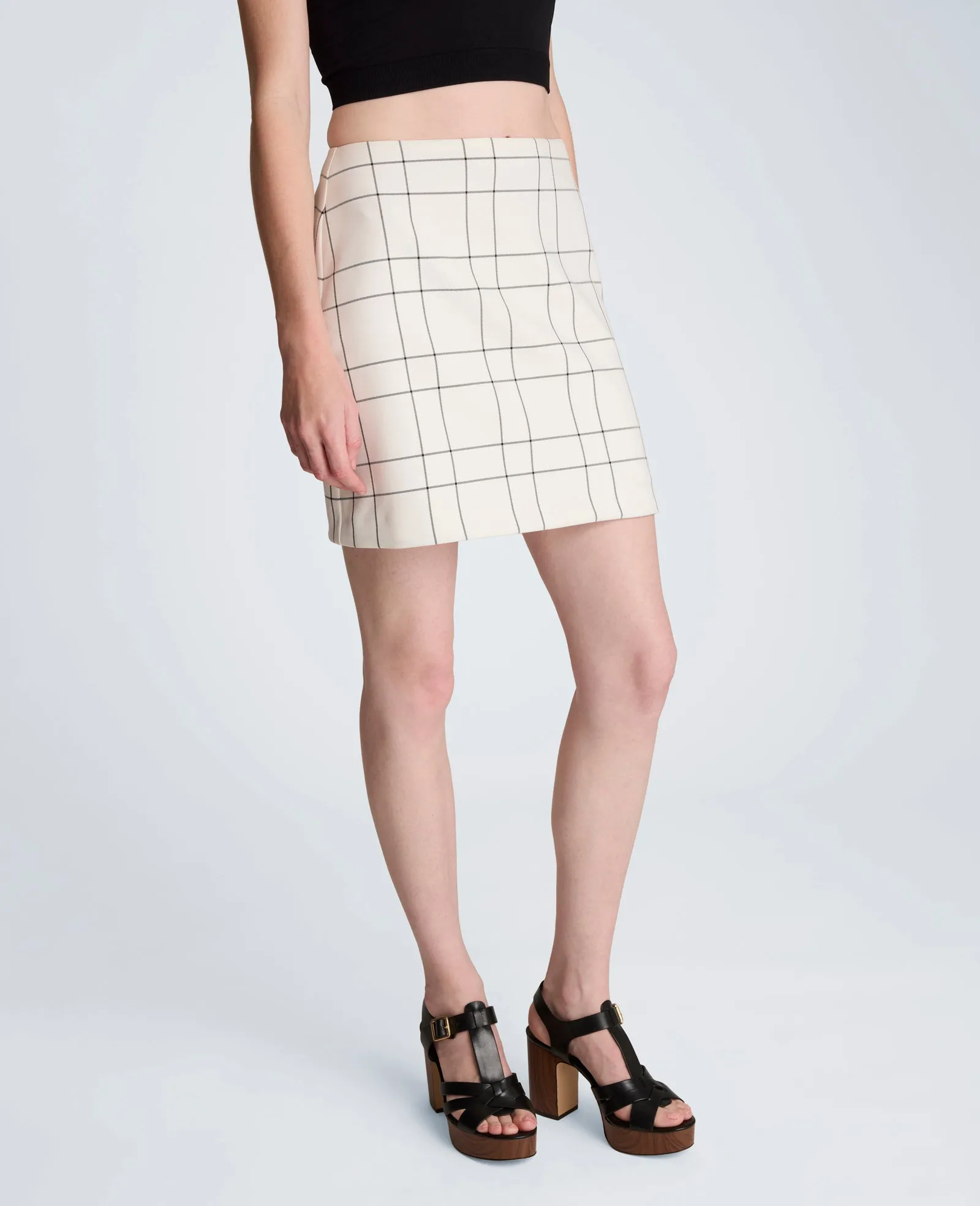 Center Back Zip Mini A-Lined Skirt sold by Kenneth Cole product image thumbnail 5