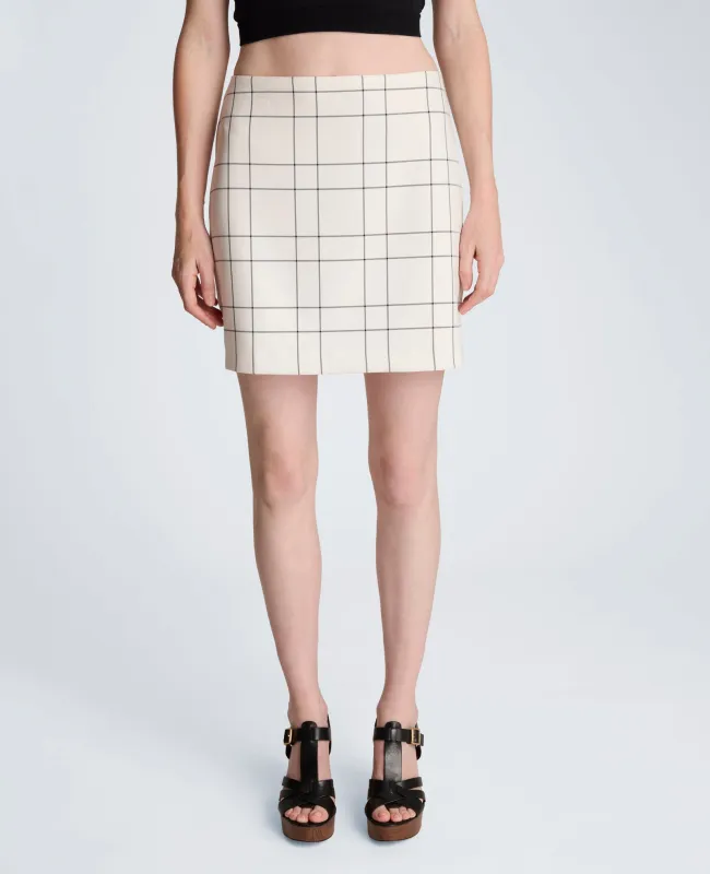 Center Back Zip Mini A-Lined Skirt sold by Kenneth Cole