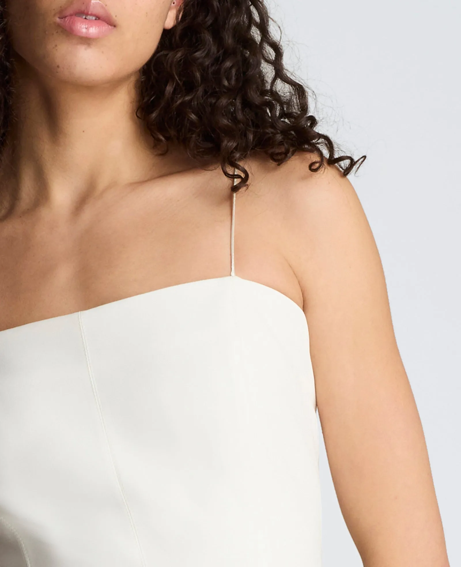 Luxe Twill Pleated Chiffon Midi Dress sold by Kenneth Cole product image thumbnail 3