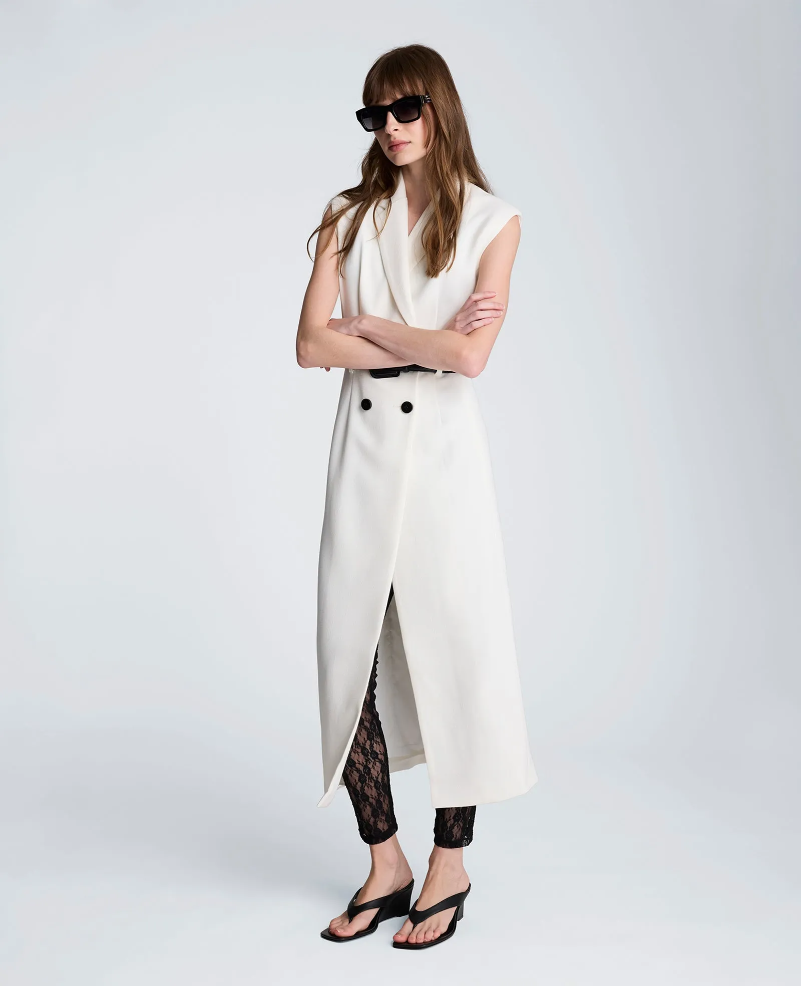Sleeveless Modern Midi Trench Dress sold by Kenneth Cole product image thumbnail 3