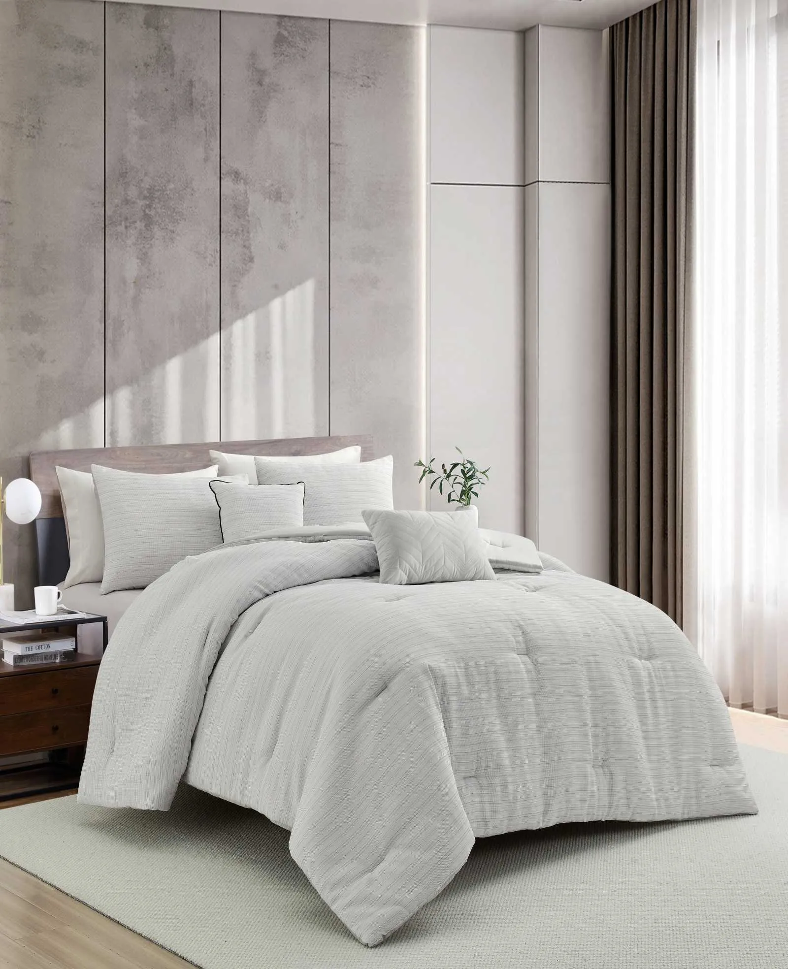 Space Dye Grid Comforter Set sold by Kenneth Cole product image thumbnail 2