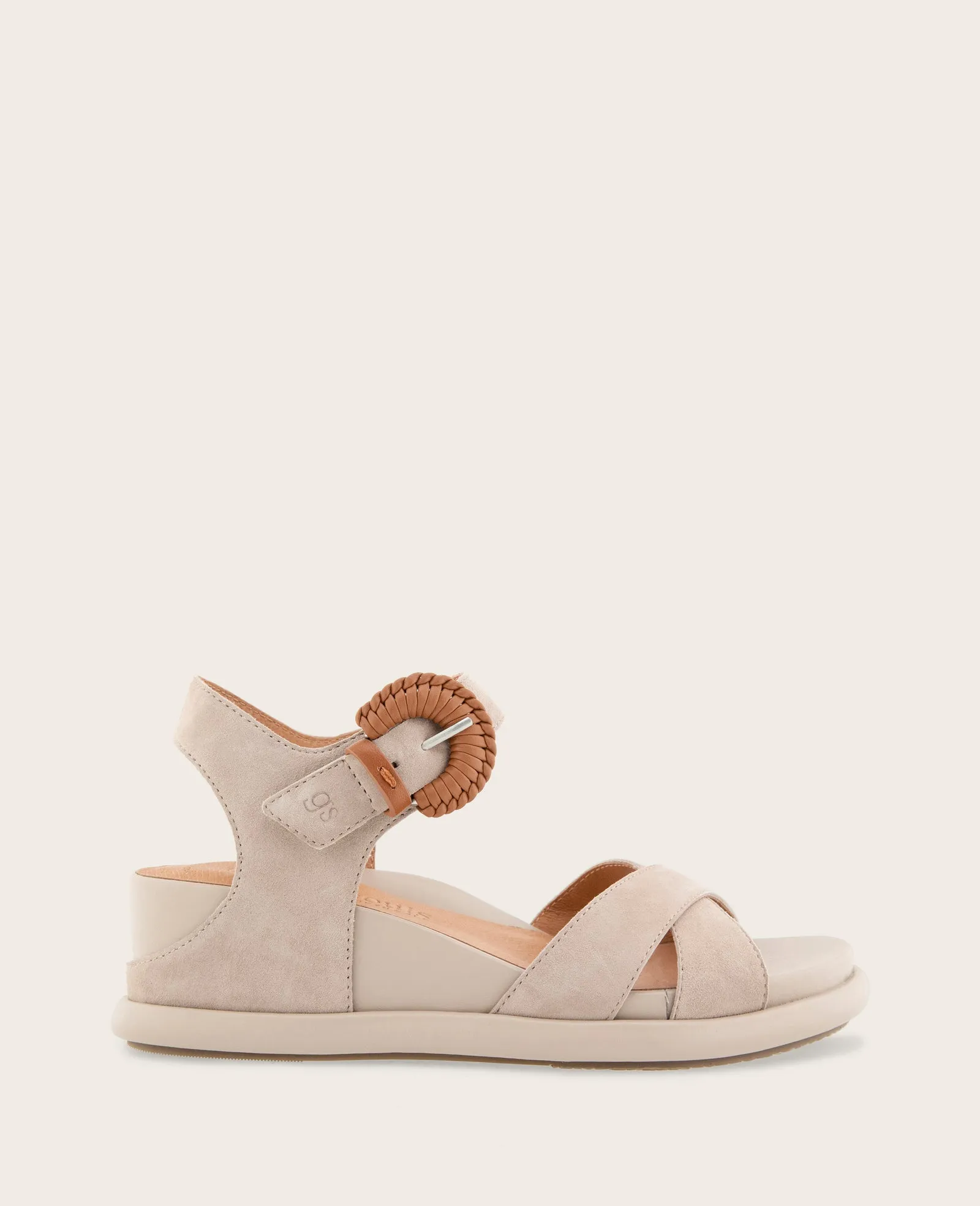 GENTLE SOULS - Jaylee Suede Criss-Cross Ankle Strap Platform Sandal sold by Kenneth Cole
