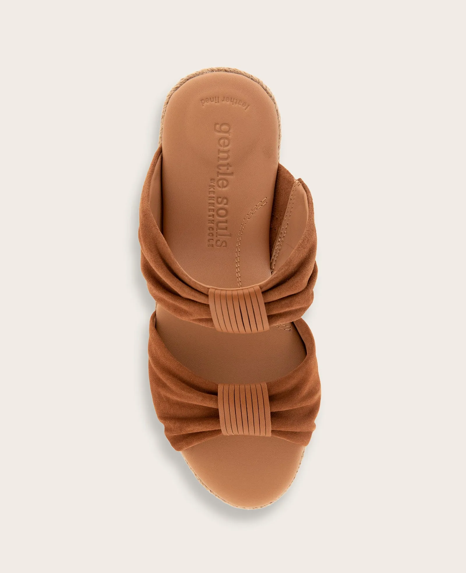 GENTLE SOULS - Gracious Suede Rouched Espadrille Wedge sold by Kenneth Cole product image thumbnail 3