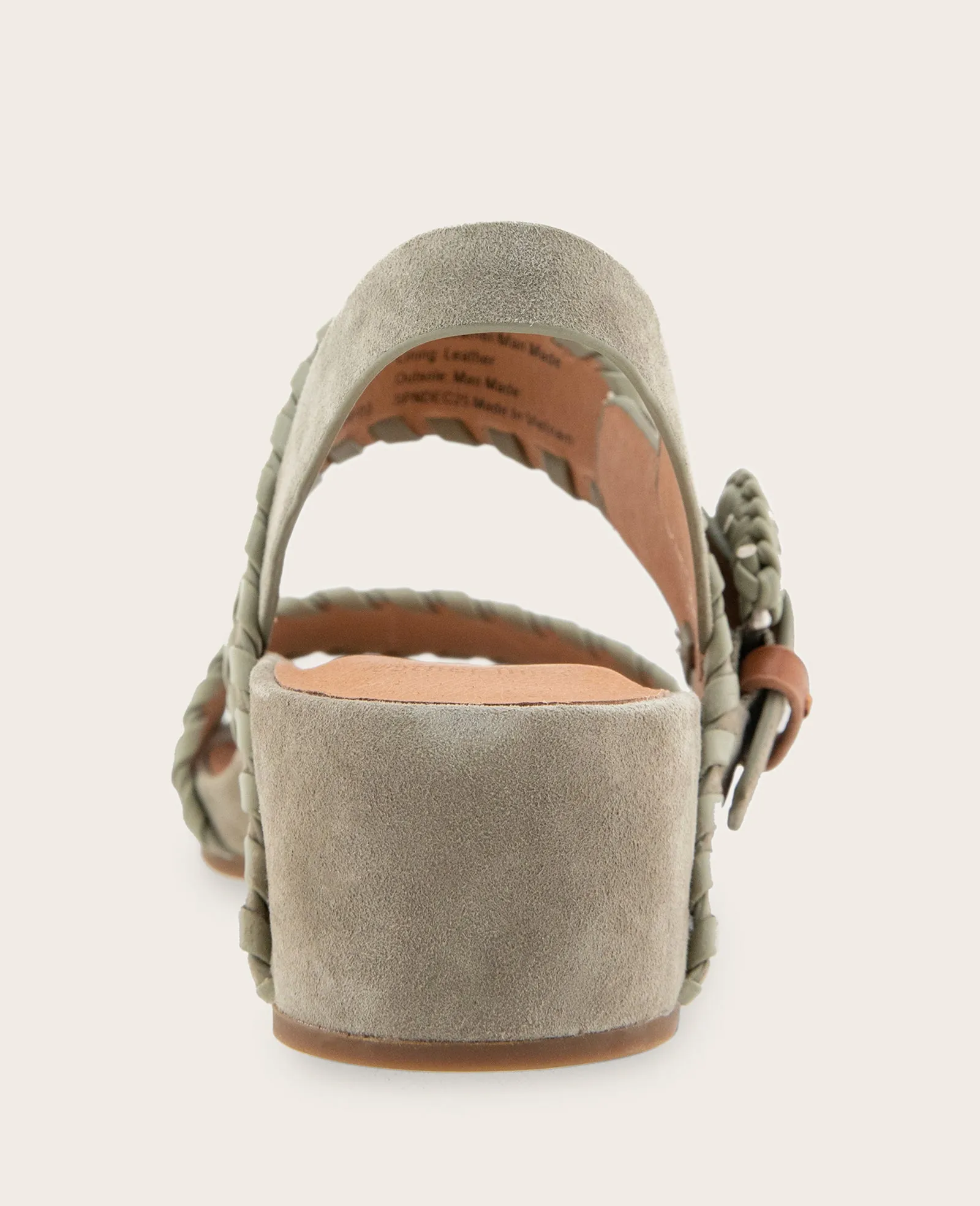 GENTLE SOULS - Gayle Suede Two Band Whip Stitch Wedge Sandal sold by Kenneth Cole product image thumbnail 4