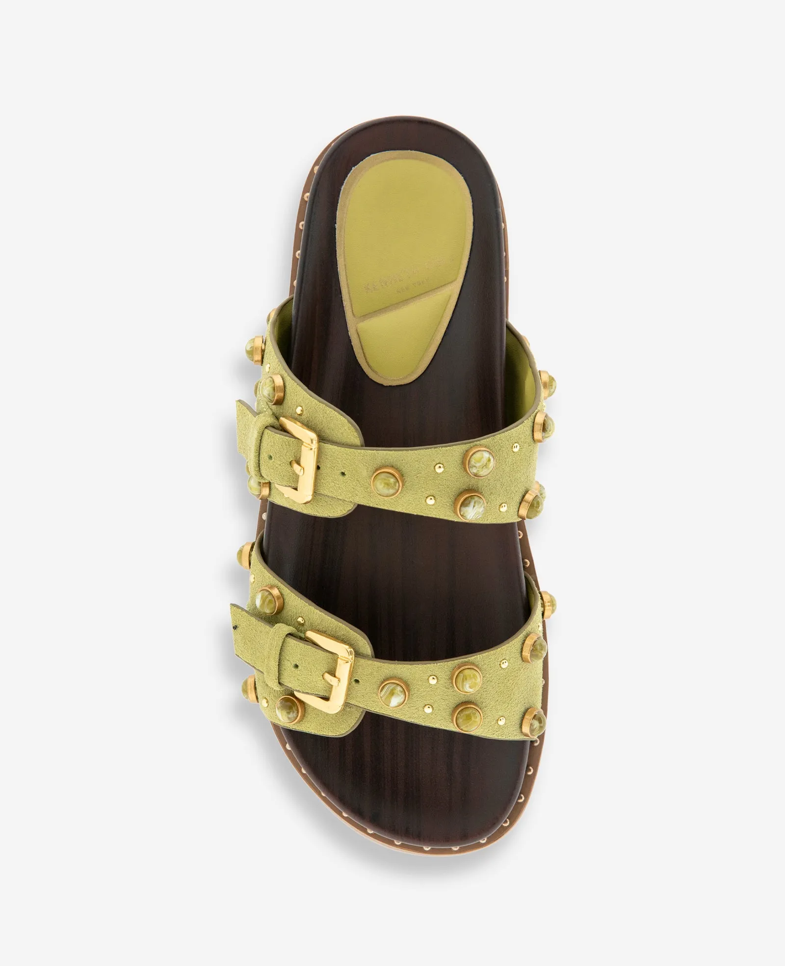 Deardra Suede Double Band Buckle Slide sold by Kenneth Cole product image thumbnail 3