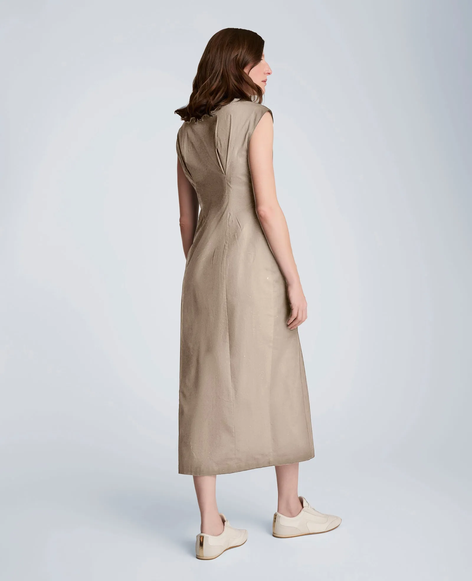 Bodice Pleat Midi Shirt Dress sold by Kenneth Cole product image thumbnail 2