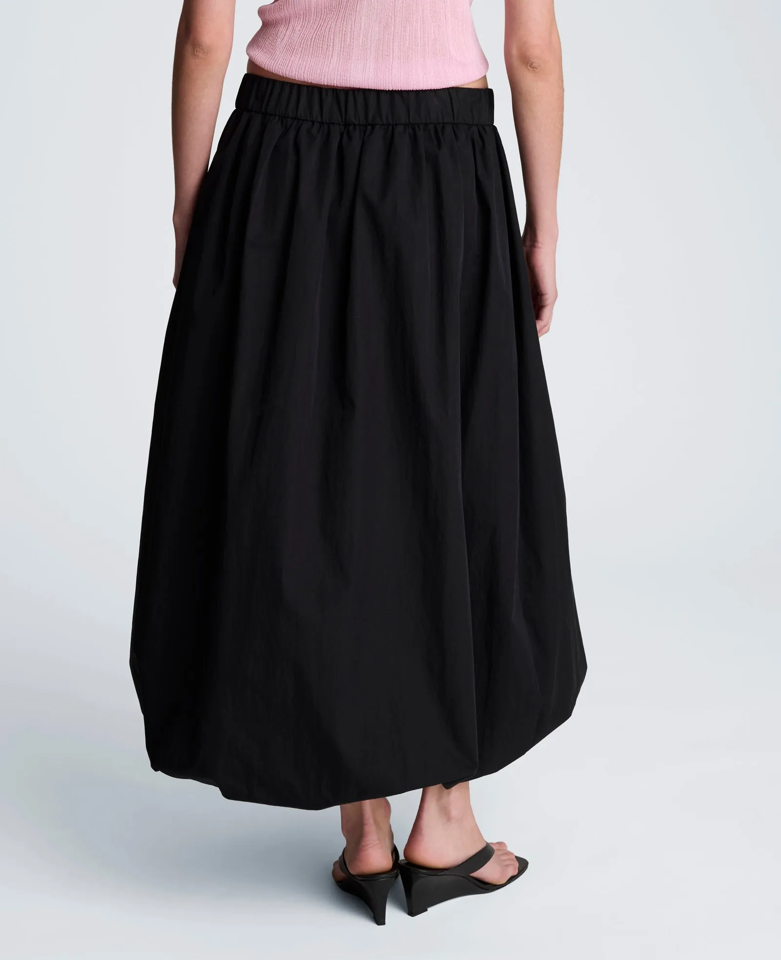 Poplin Pull On Bubble Maxi Skirt sold by Kenneth Cole product image thumbnail 2