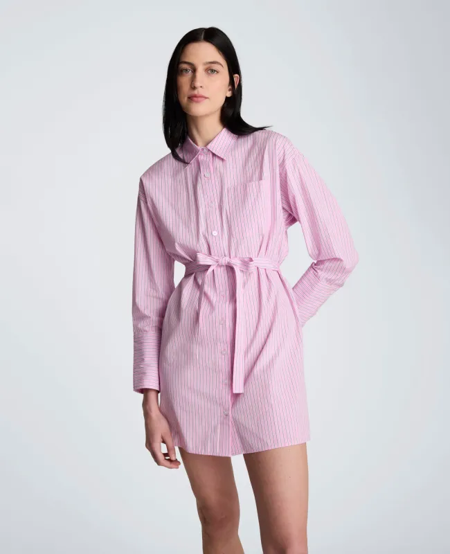 Striped Poplin Drop Shoulder Short Shirt Dress sold by Kenneth Cole