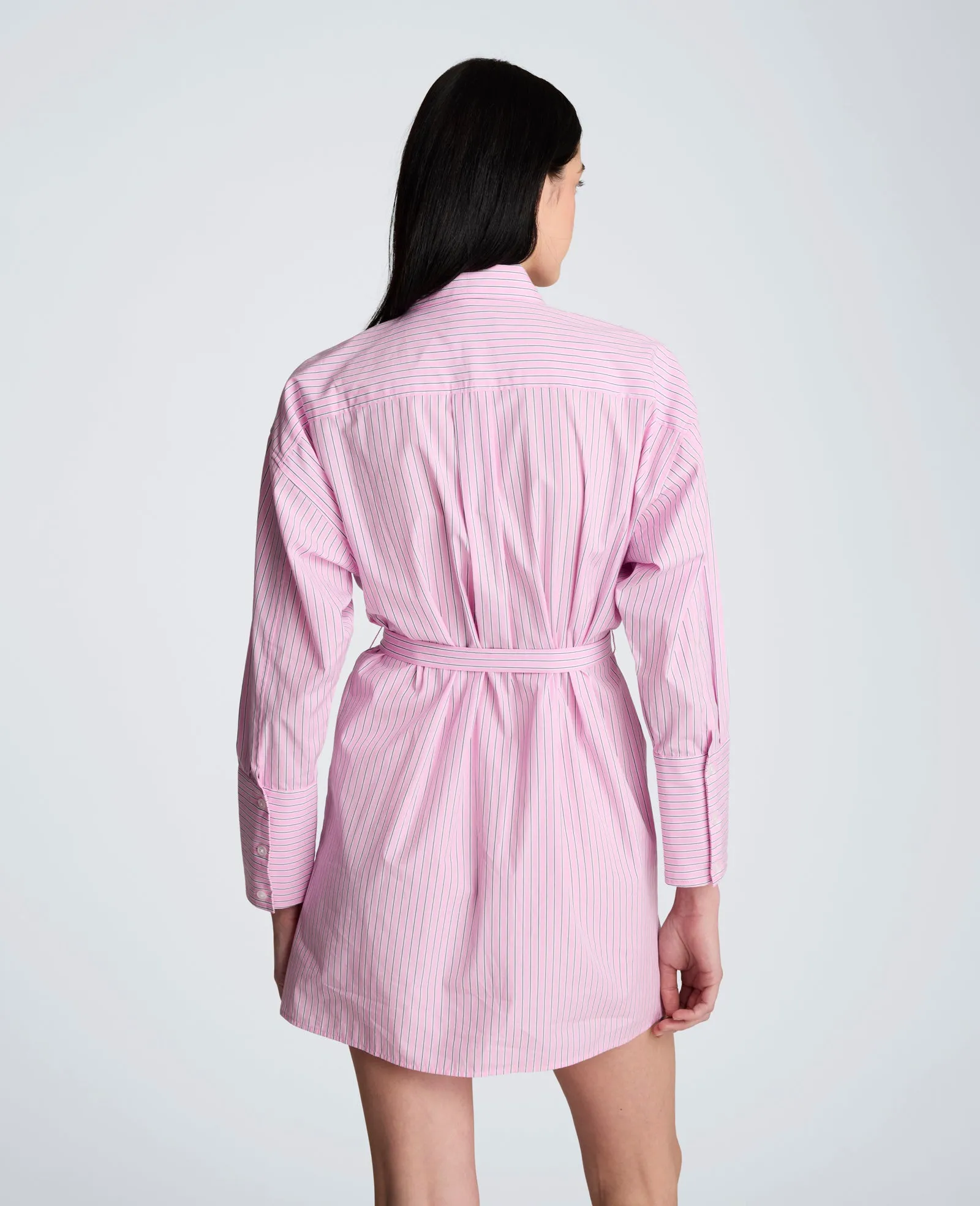 Striped Poplin Drop Shoulder Short Shirt Dress sold by Kenneth Cole product image thumbnail 2