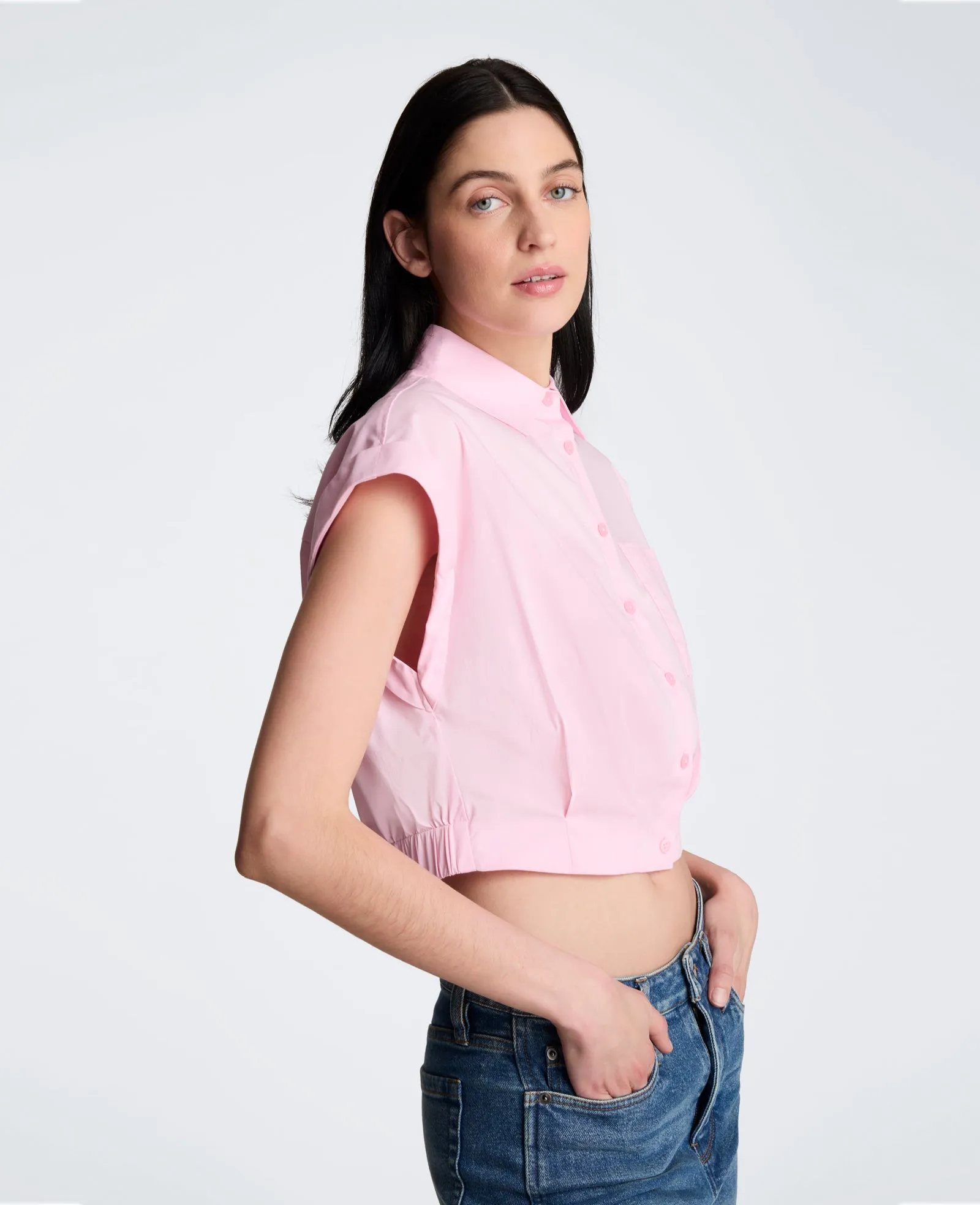 Cropped Short Sleeve Shirt sold by Kenneth Cole product image thumbnail 3