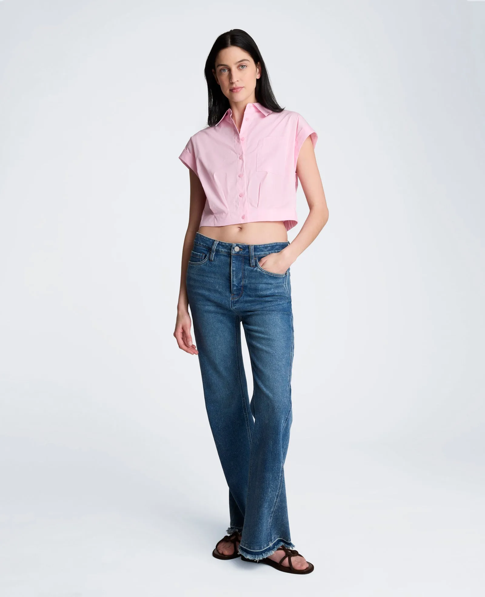 Cropped Short Sleeve Shirt sold by Kenneth Cole product image thumbnail 5