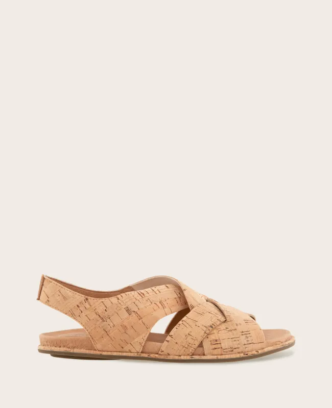 GENTLE SOULS - Laken Cork Oversize Weave Sandal made by Kenneth Cole