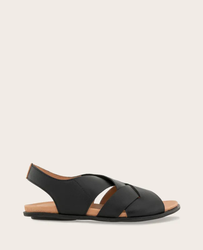 GENTLE SOULS - Laken Leather Oversize Weave Sandal sold by Kenneth Cole