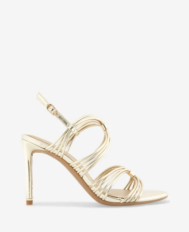 Leyla Metallic Strappy Leather Heel sold by Kenneth Cole