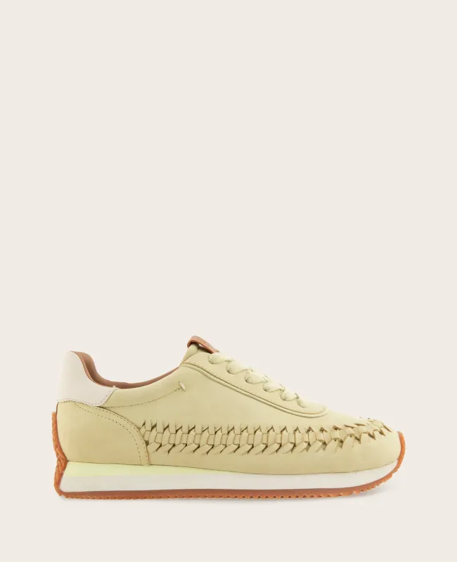 GENTLE SOULS - Jolena Leather Woven Detail Sneaker sold by Kenneth Cole