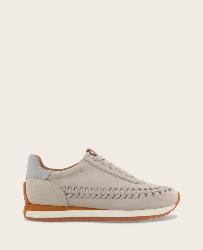 GENTLE SOULS - Jolena Leather Woven Detail Sneaker made by Kenneth Cole