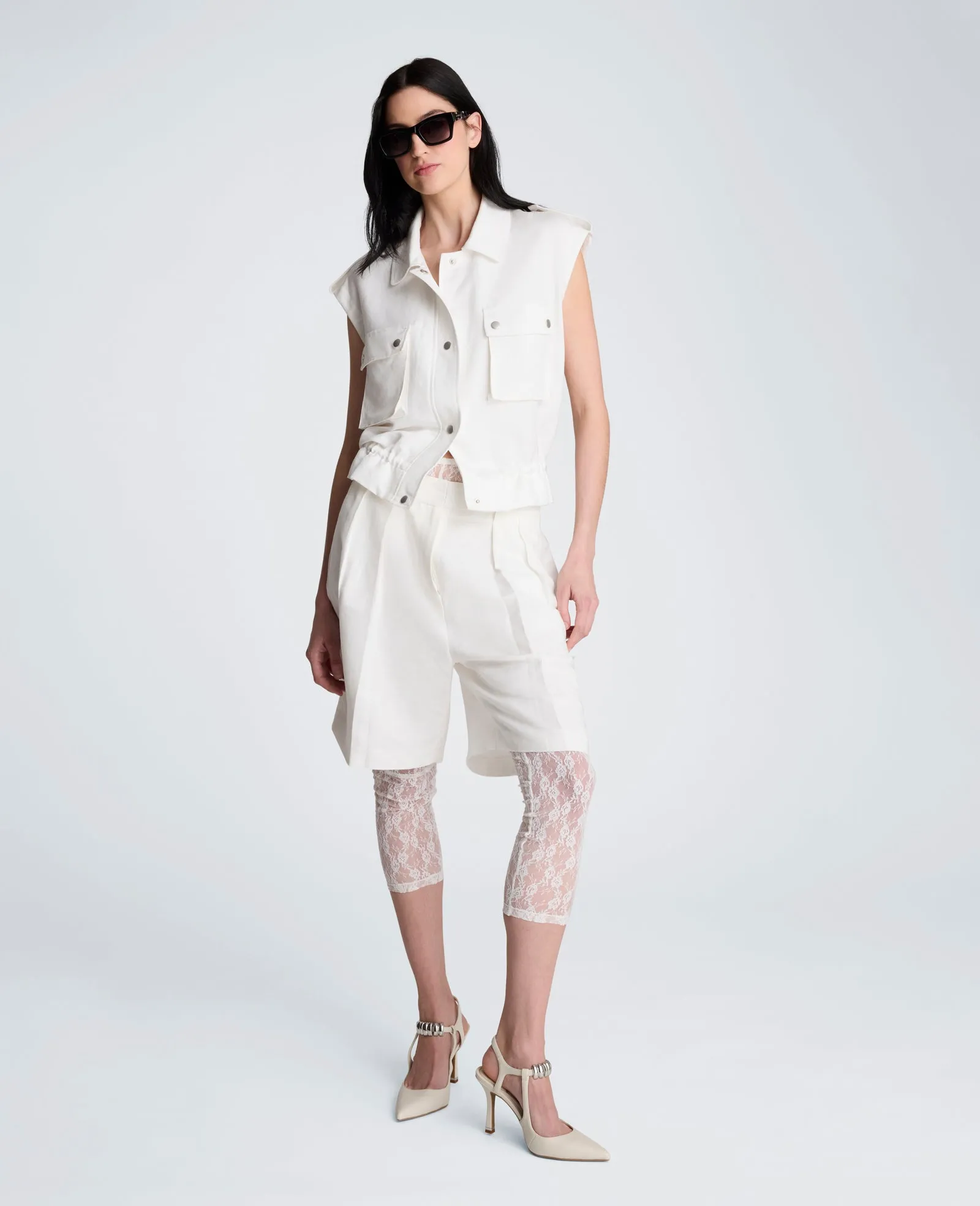 Snap Front Vest with Drawcord Waist sold by Kenneth Cole product image thumbnail 5