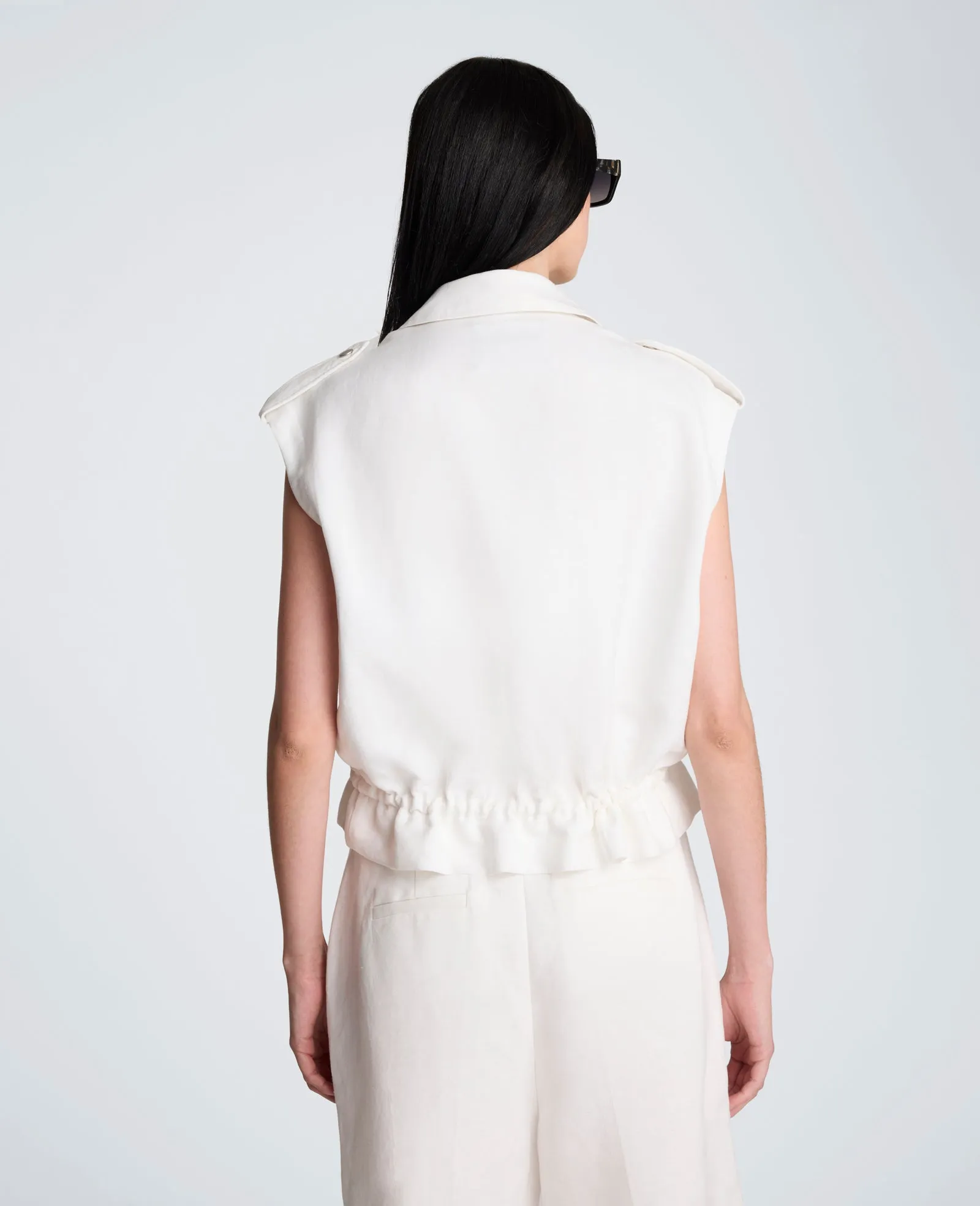 Snap Front Vest with Drawcord Waist sold by Kenneth Cole product image thumbnail 2