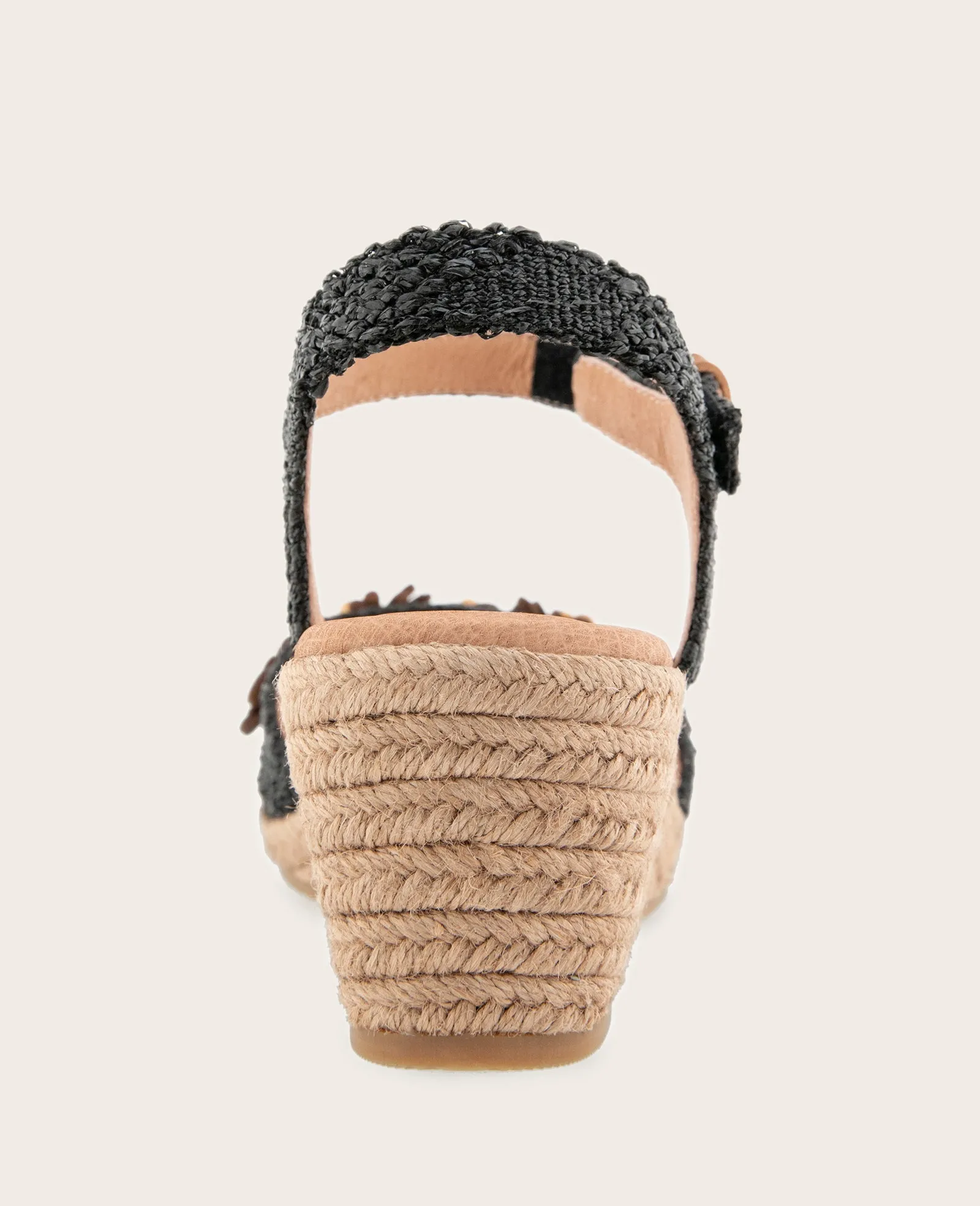 GENTLE SOULS - Gibson Raffia Floral Ankle Strap Wedge Sandal sold by Kenneth Cole product image thumbnail 4