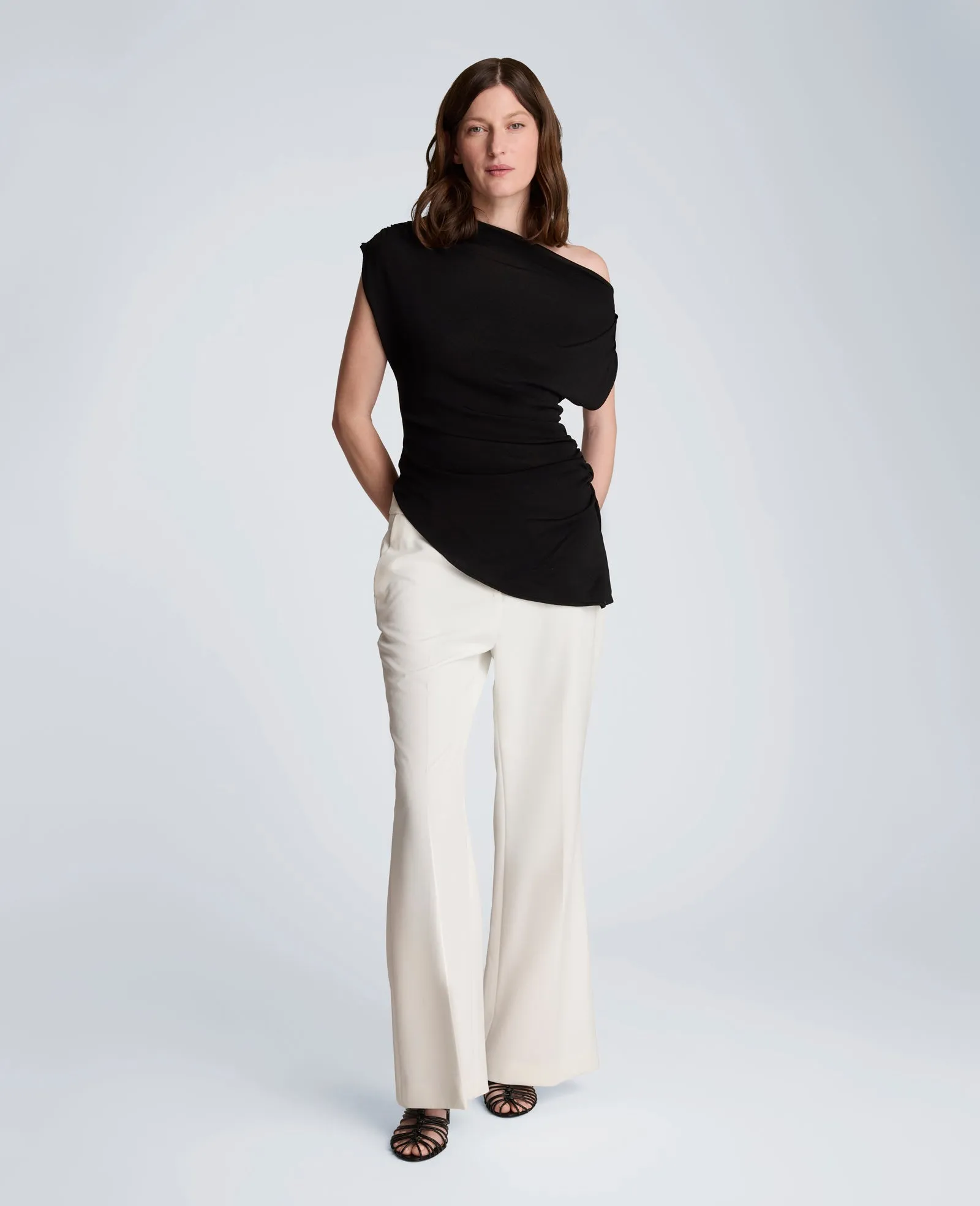 Asymmetrical Drape Neck Top sold by Kenneth Cole product image thumbnail 3