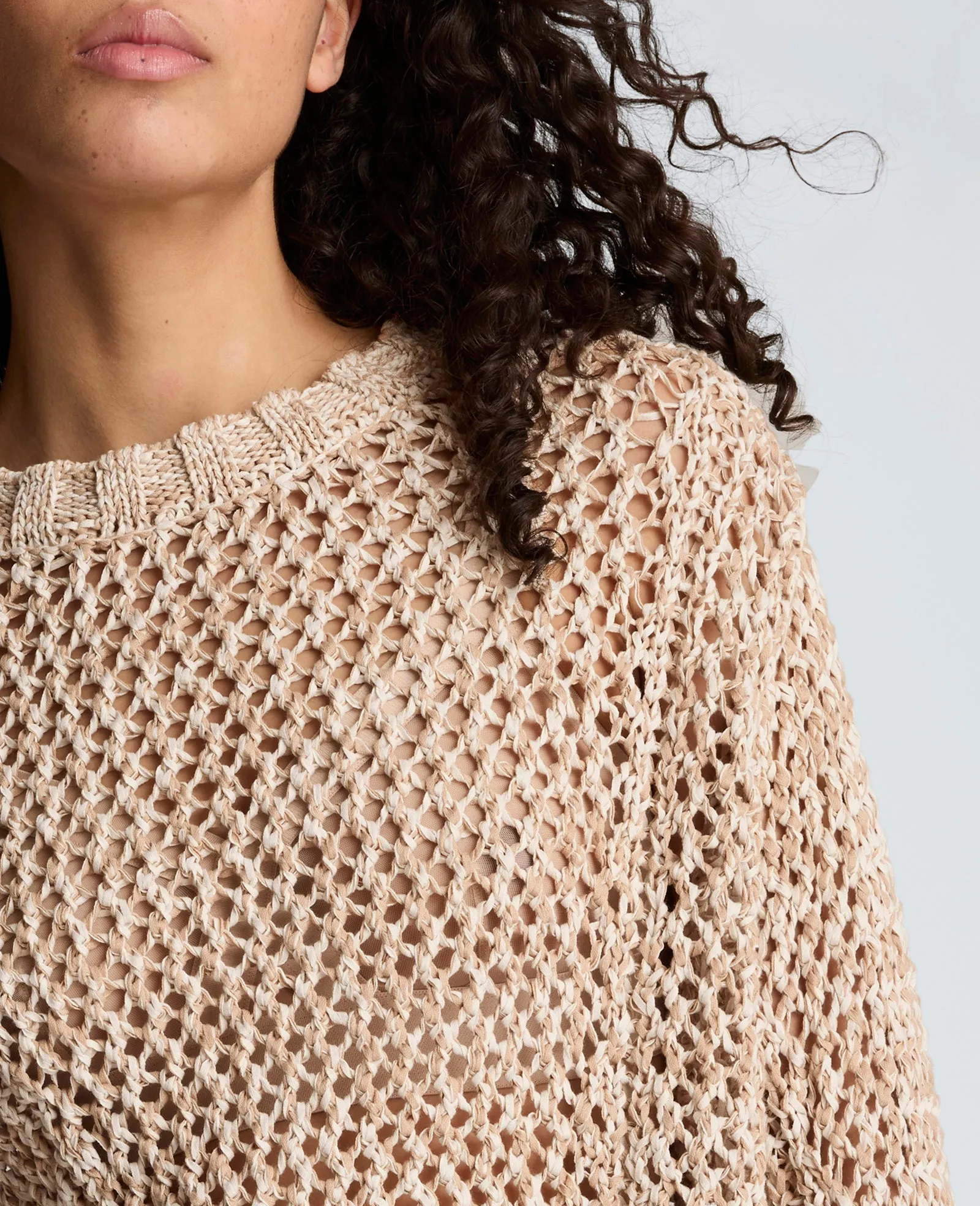 Two Tone Open Stitch Pullover sold by Kenneth Cole product image thumbnail 4