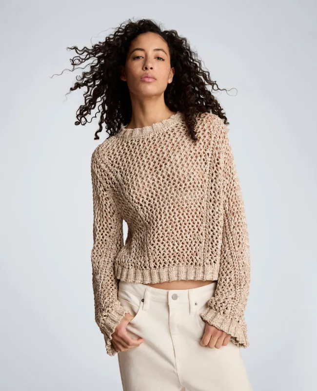 Two Tone Open Stitch Pullover made by Kenneth Cole