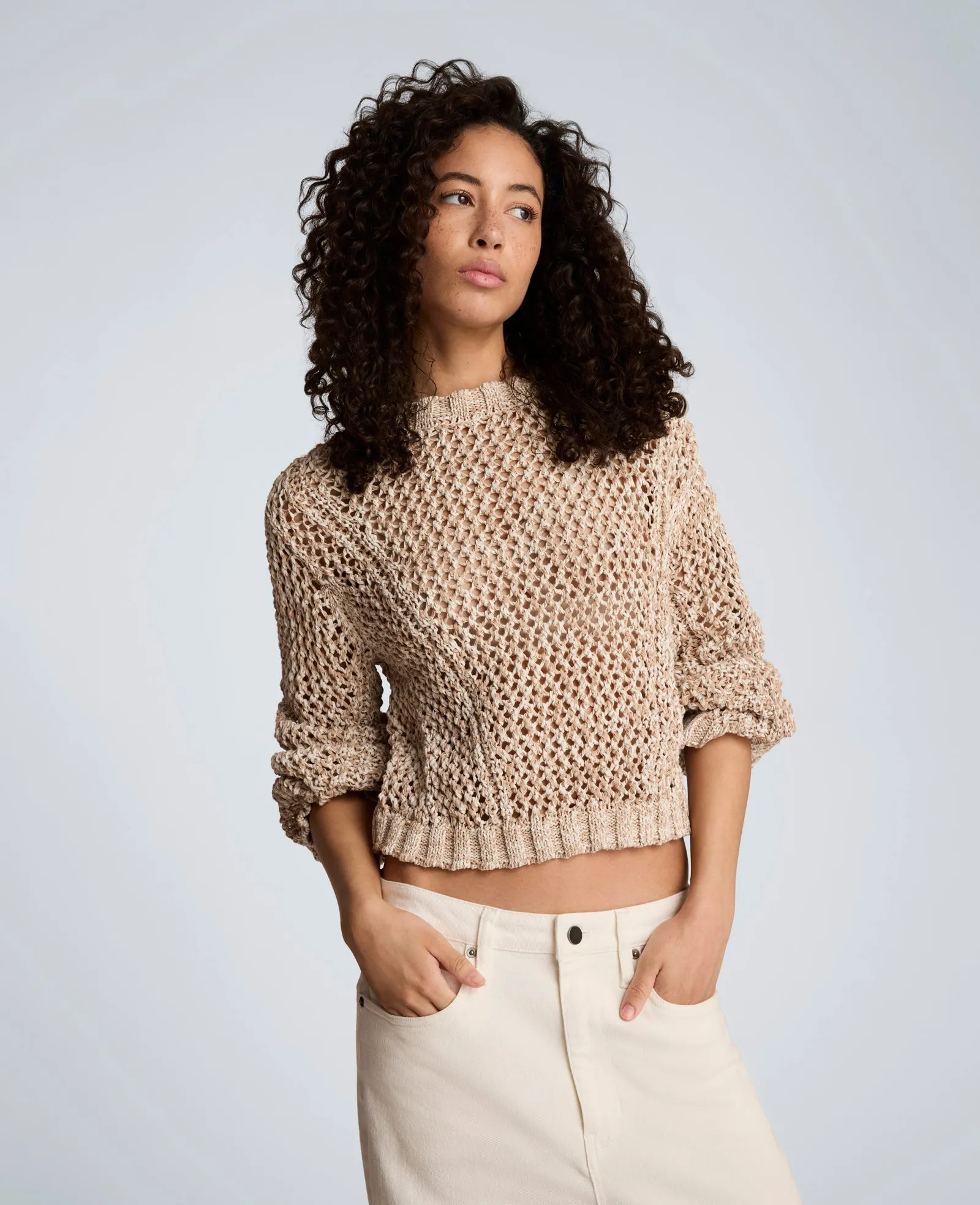 Two Tone Open Stitch Pullover sold by Kenneth Cole product image thumbnail 5