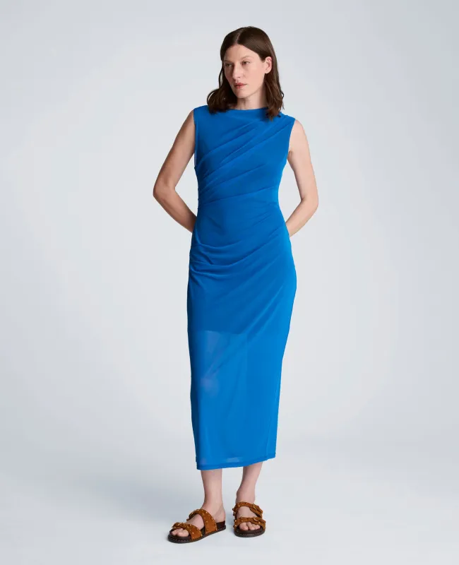 Draped Detailed Modern Midi Dress made by Kenneth Cole