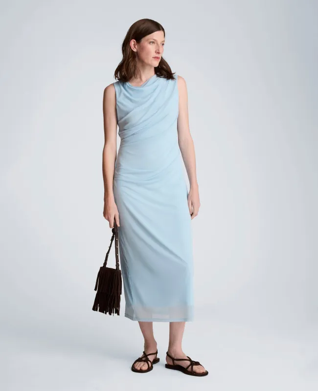 Draped Detailed Modern Midi Dress made by Kenneth Cole