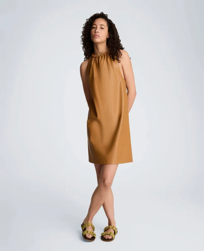 Gathered Halter Neck Mini Dress made by Kenneth Cole