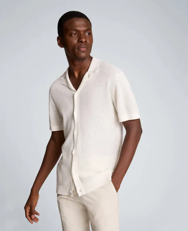 Knit Camp Shirt made by Kenneth Cole