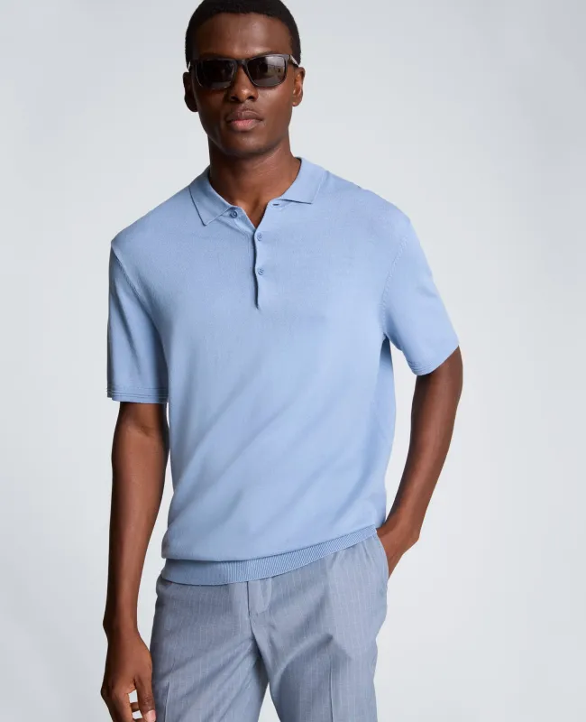 Short Sleeve Polo Sweater made by Kenneth Cole