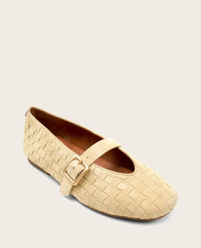 GENTLE SOULS - Winifred Suede Woven Mary Jane Flat sold by Kenneth Cole