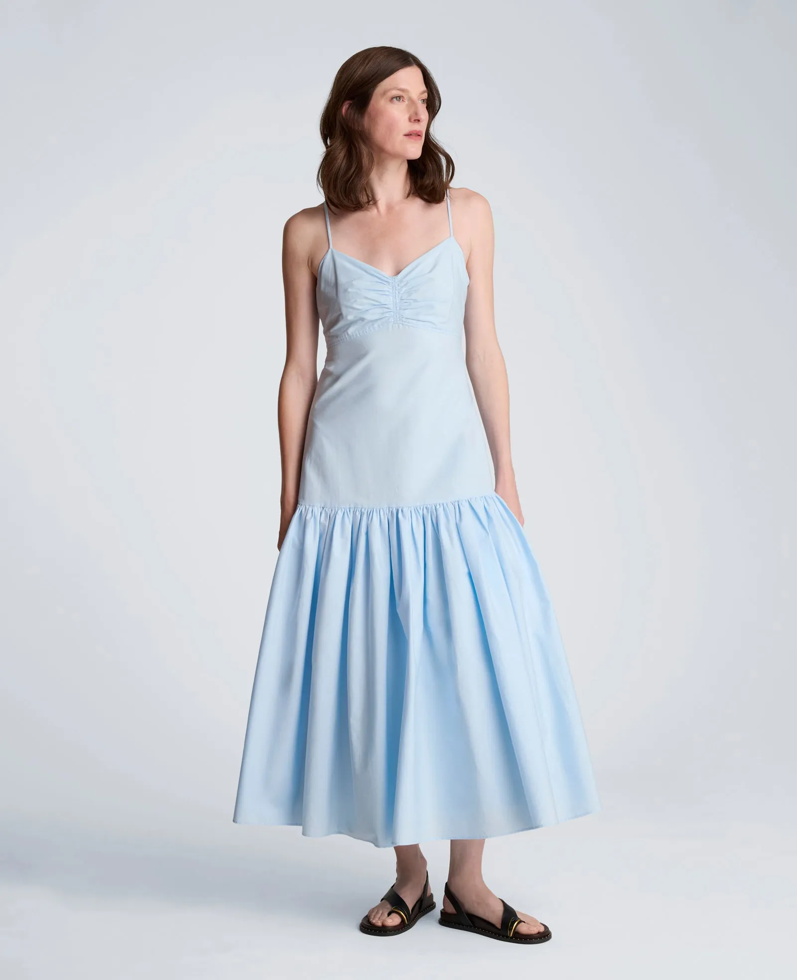Sweetheart Bubble Flounce Midi Dress sold by Kenneth Cole