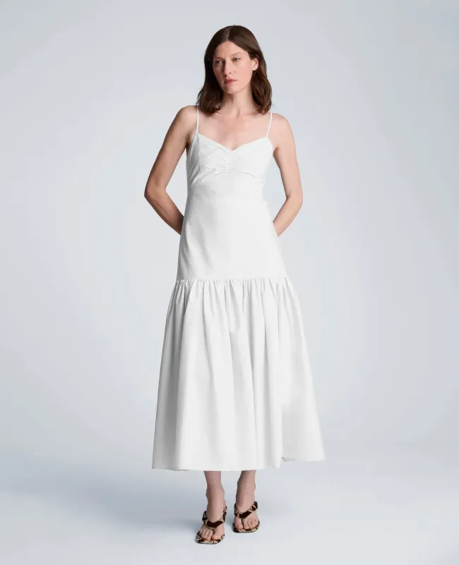Sweetheart Bubble Flounce Midi Dress made by Kenneth Cole
