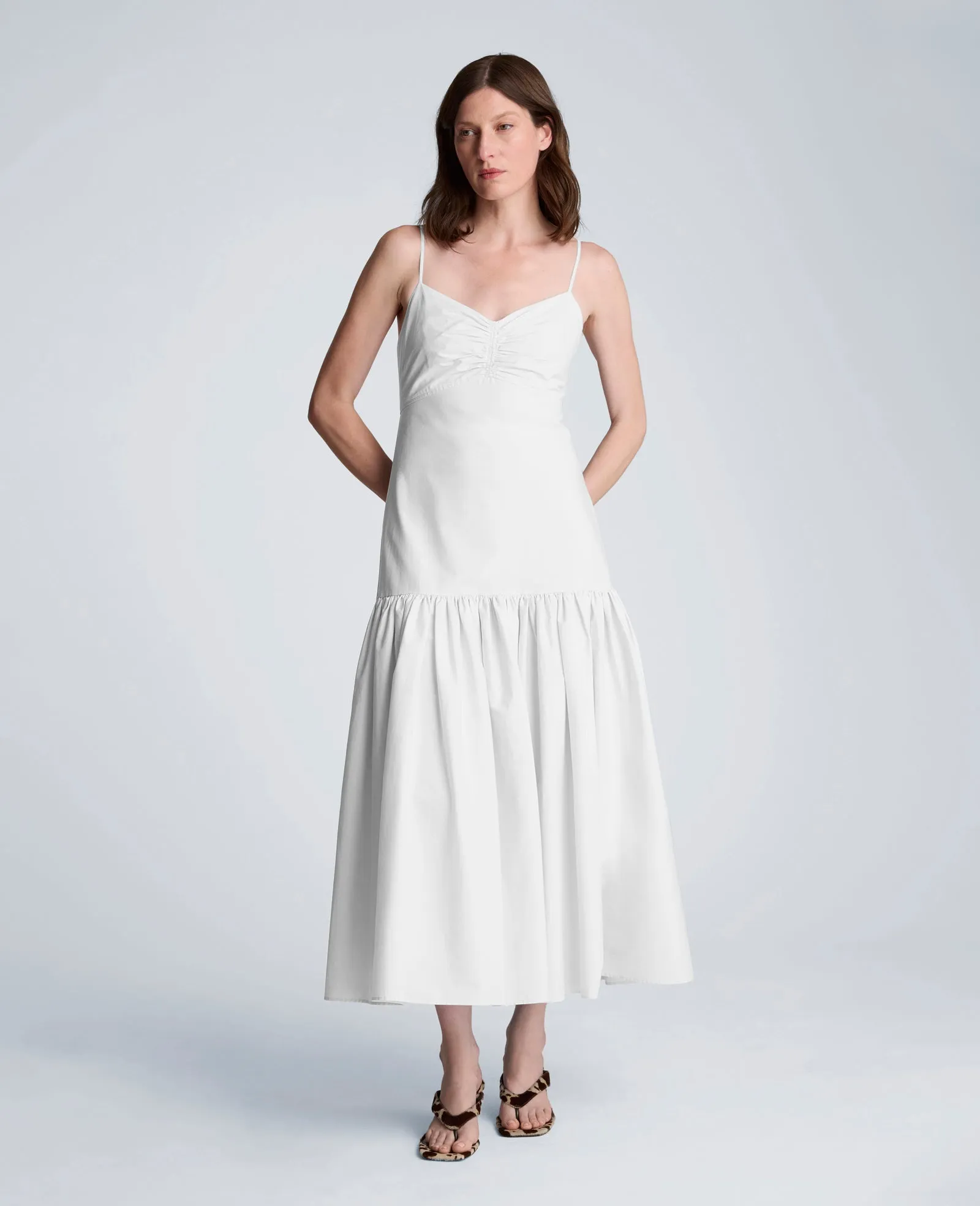 Sweetheart Bubble Flounce Midi Dress sold by Kenneth Cole