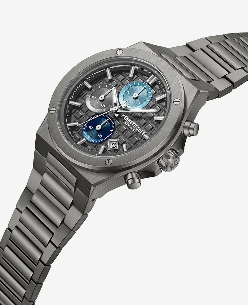 Dress Sport Chronograph Multi Tone Dial Stainless Steel Bracelet Watch sold by Kenneth Cole product image thumbnail 2