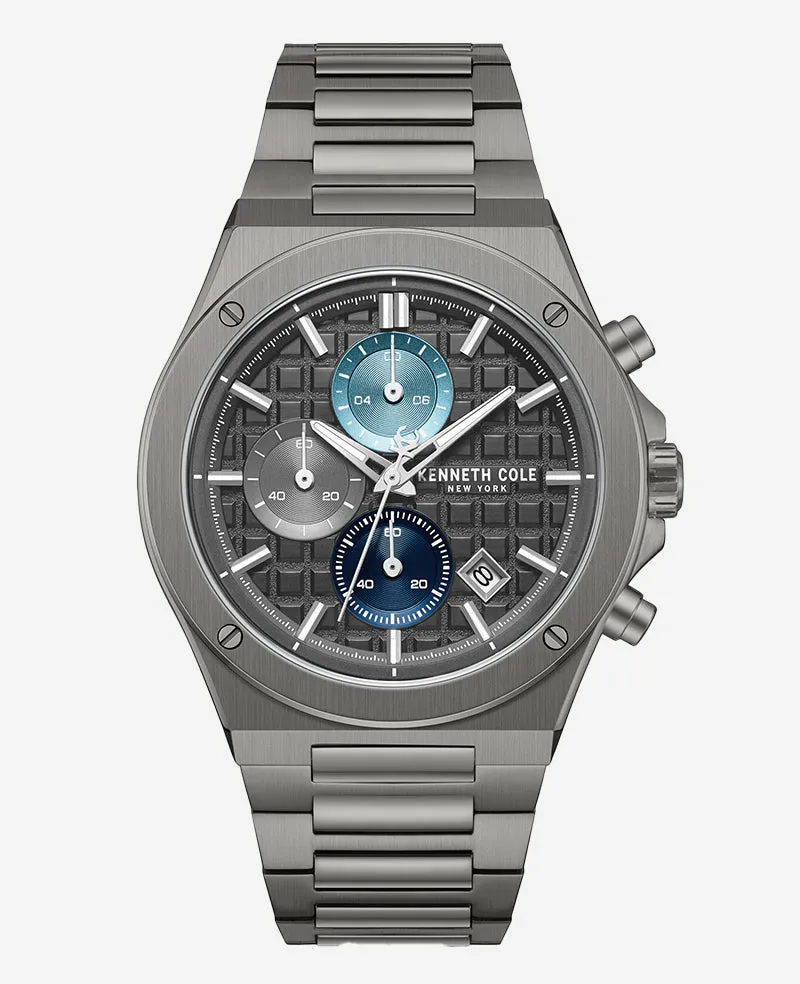 Dress Sport Chronograph Multi Tone Dial Stainless Steel Bracelet Watch sold by Kenneth Cole