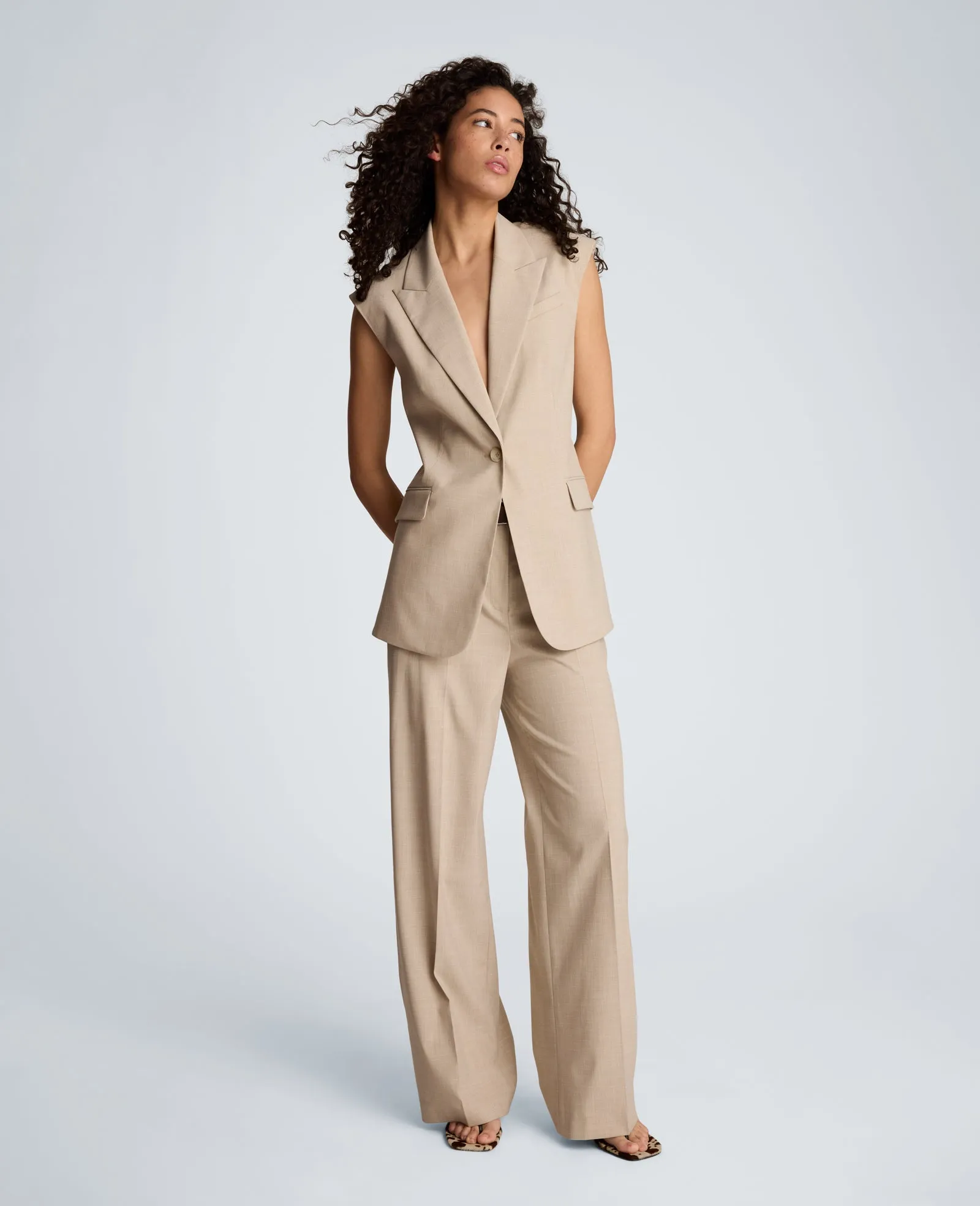 Crosshatch Weave Open Back Vest with Strap sold by Kenneth Cole product image thumbnail 5