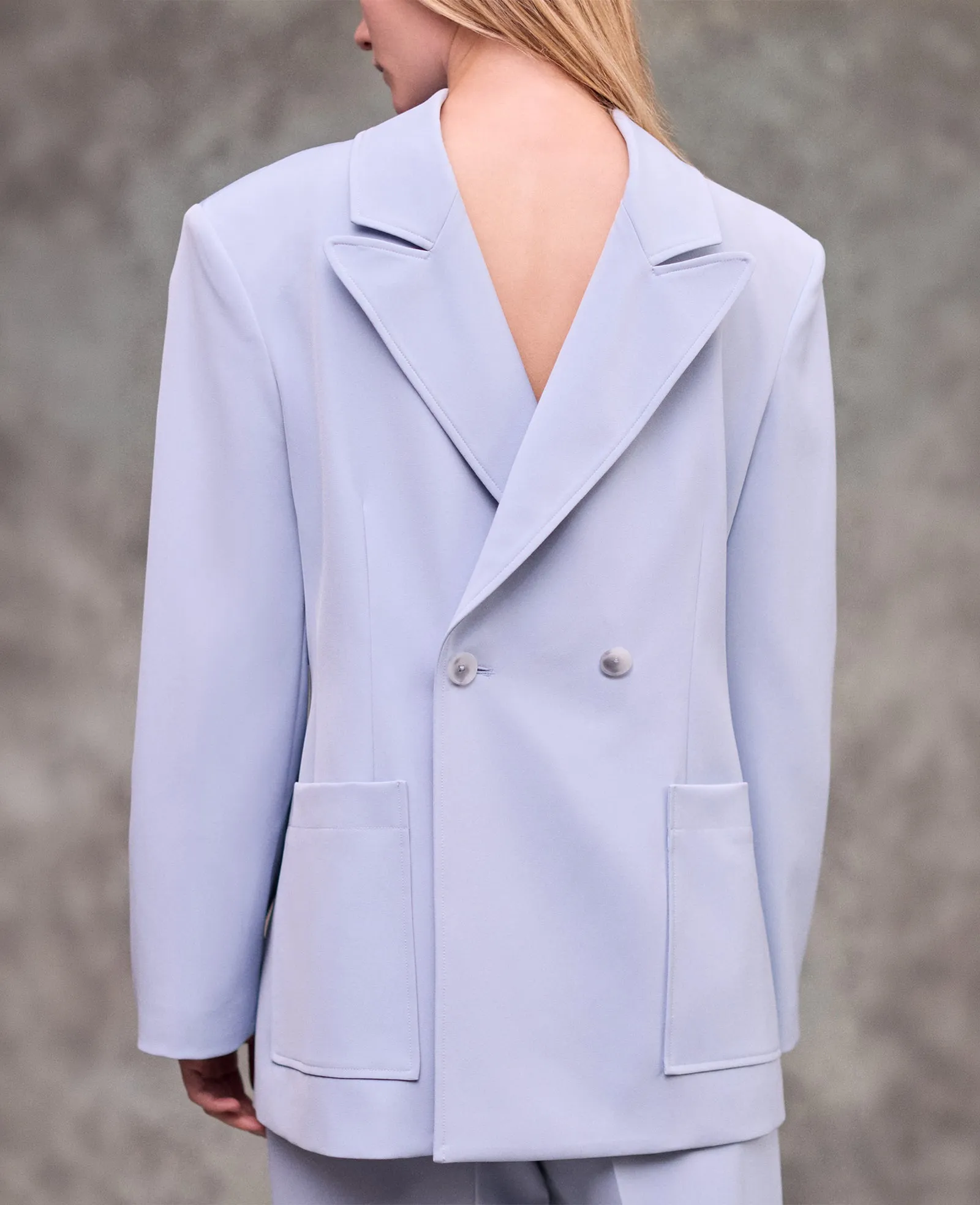 Double Breasted Contour Jacket with Patch Pocket sold by Kenneth Cole product image thumbnail 2