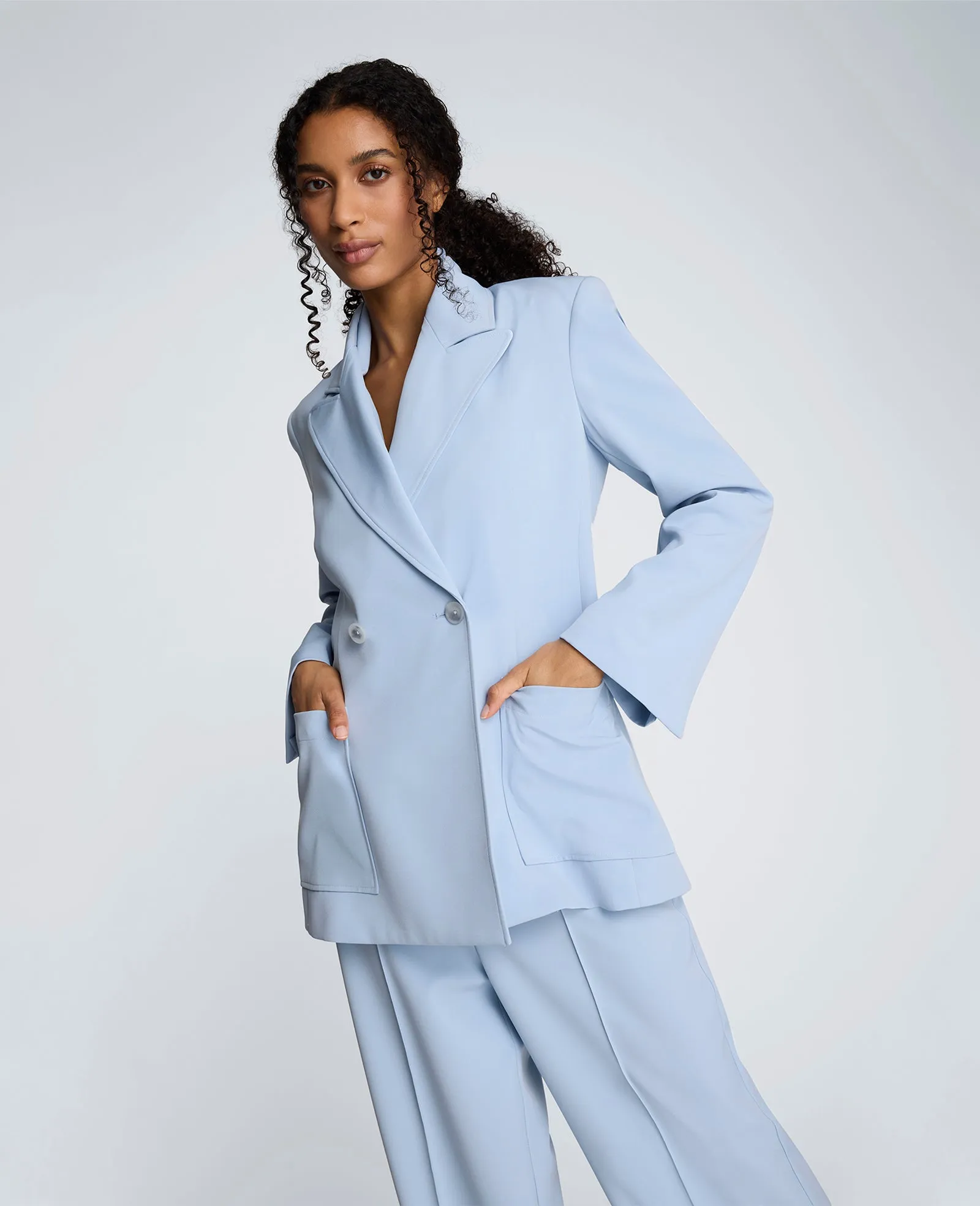 Double Breasted Contour Jacket with Patch Pocket sold by Kenneth Cole