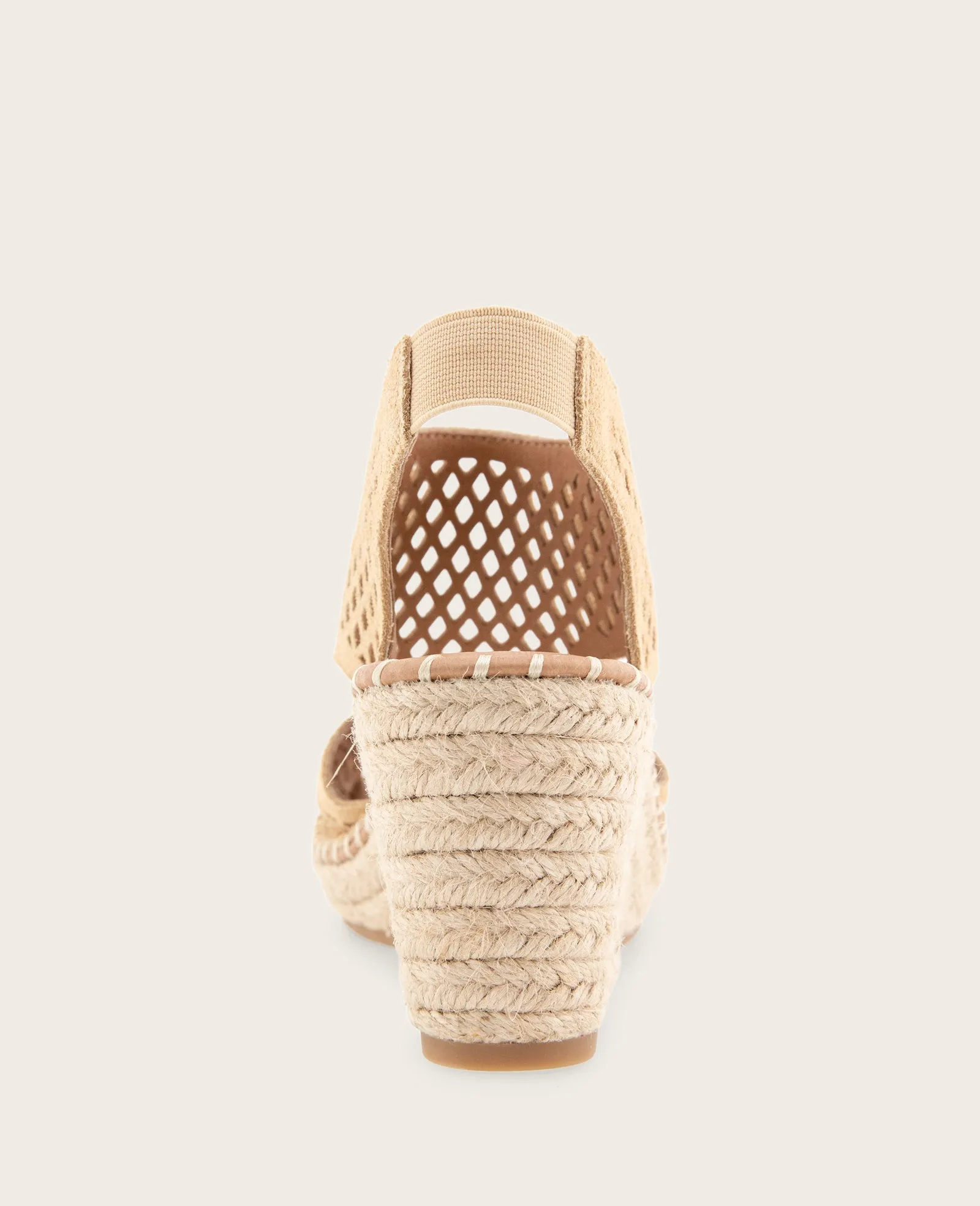 GENTLE SOULS - Cody Perforated Suede Espadrille Wedge sold by Kenneth Cole product image thumbnail 4