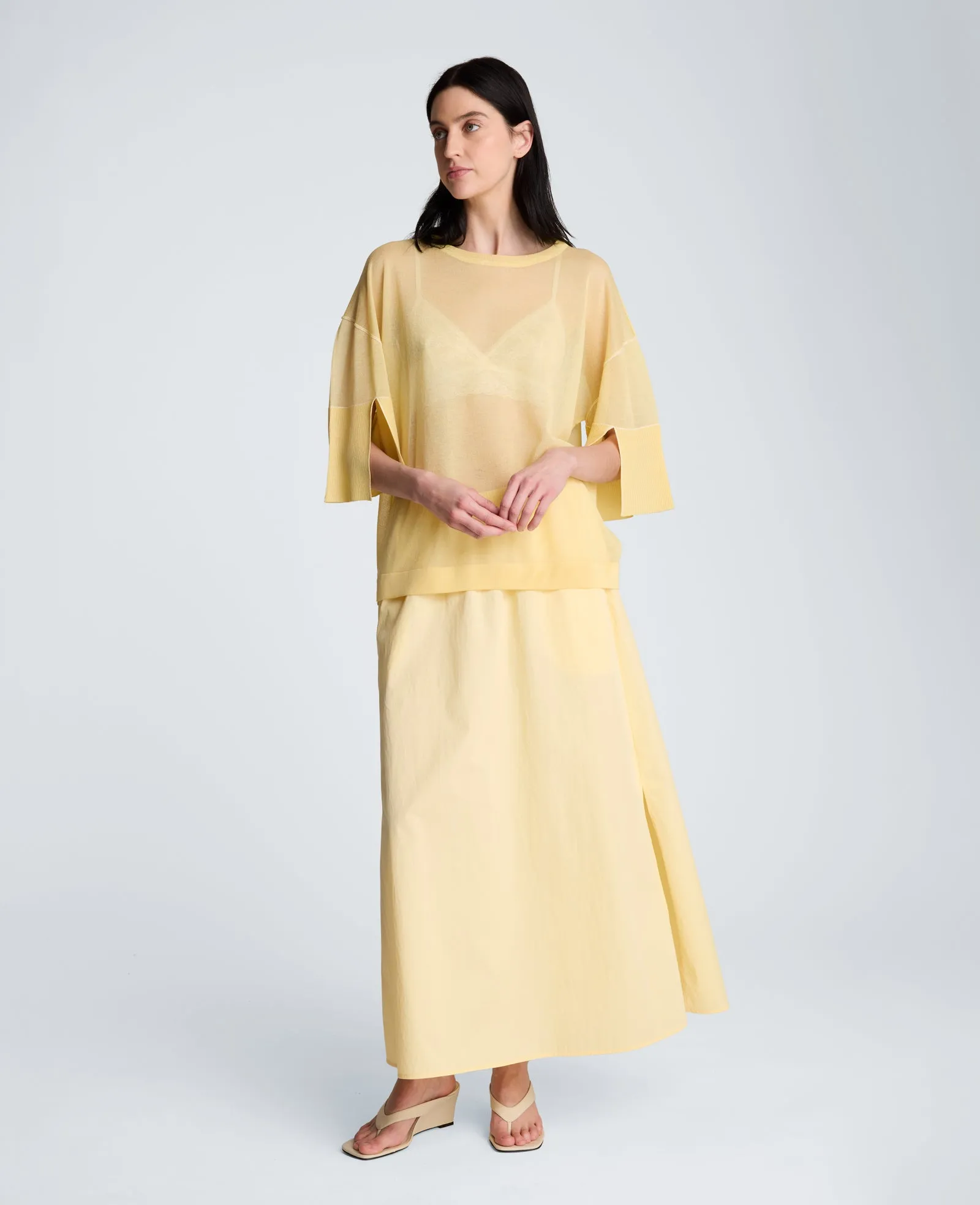 Pull On Maxi Skirt with Side Slits sold by Kenneth Cole product image thumbnail 5