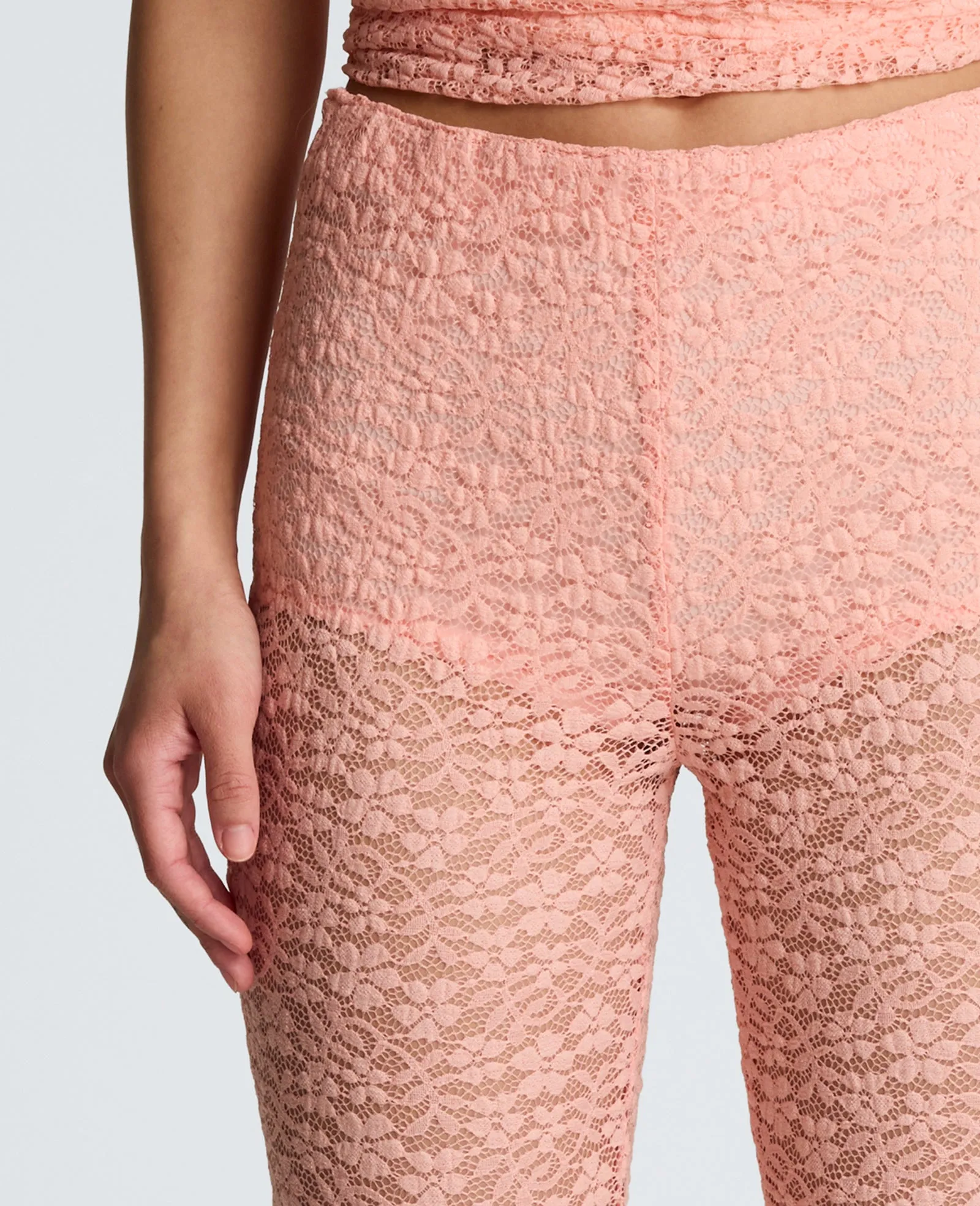 Stretch Lace Pull On Flare Pant with Inner Short sold by Kenneth Cole product image thumbnail 3