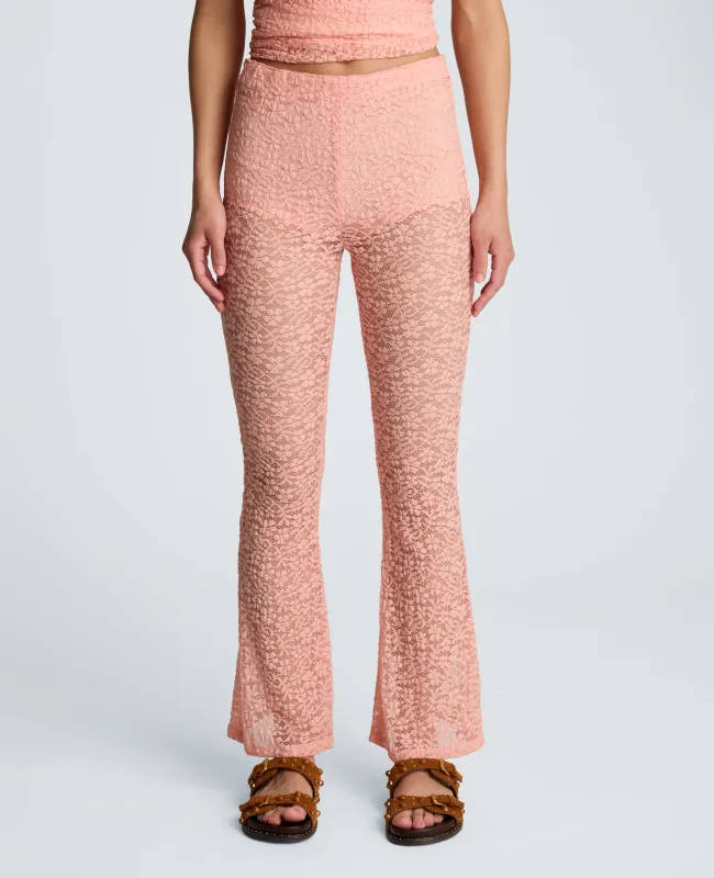 Stretch Lace Pull On Flare Pant with Inner Short made by Kenneth Cole