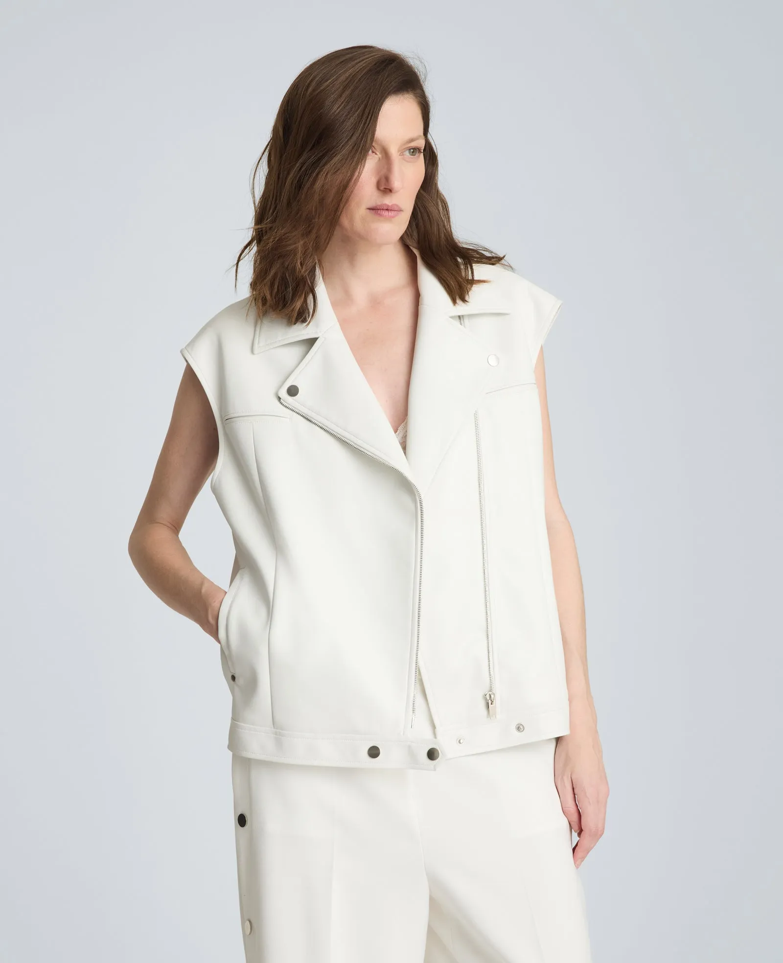 Boxy Fit Moto Vest sold by Kenneth Cole