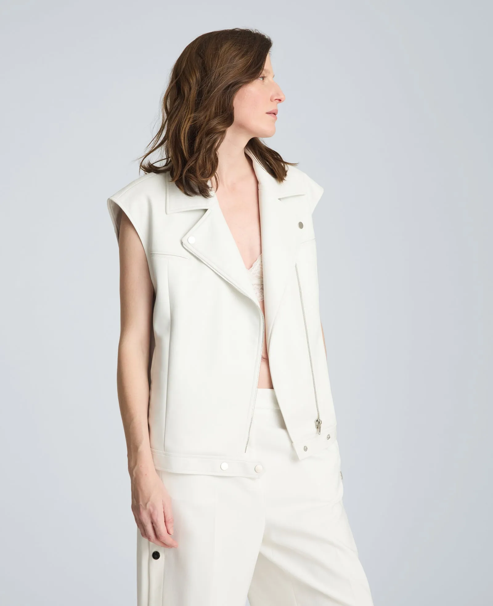 Boxy Fit Moto Vest sold by Kenneth Cole product image thumbnail 4