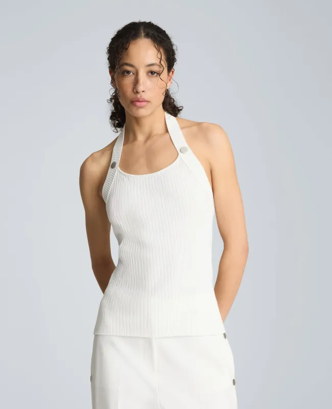 Halter Neck Tank with Gromet Detail made by Kenneth Cole