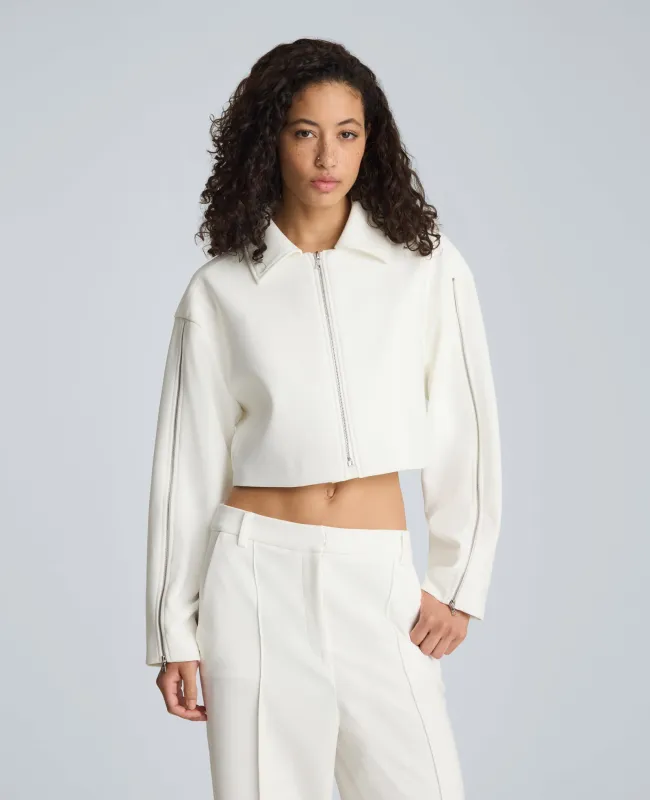 Zip-Up Jacket with Zipper Sleeves made by Kenneth Cole