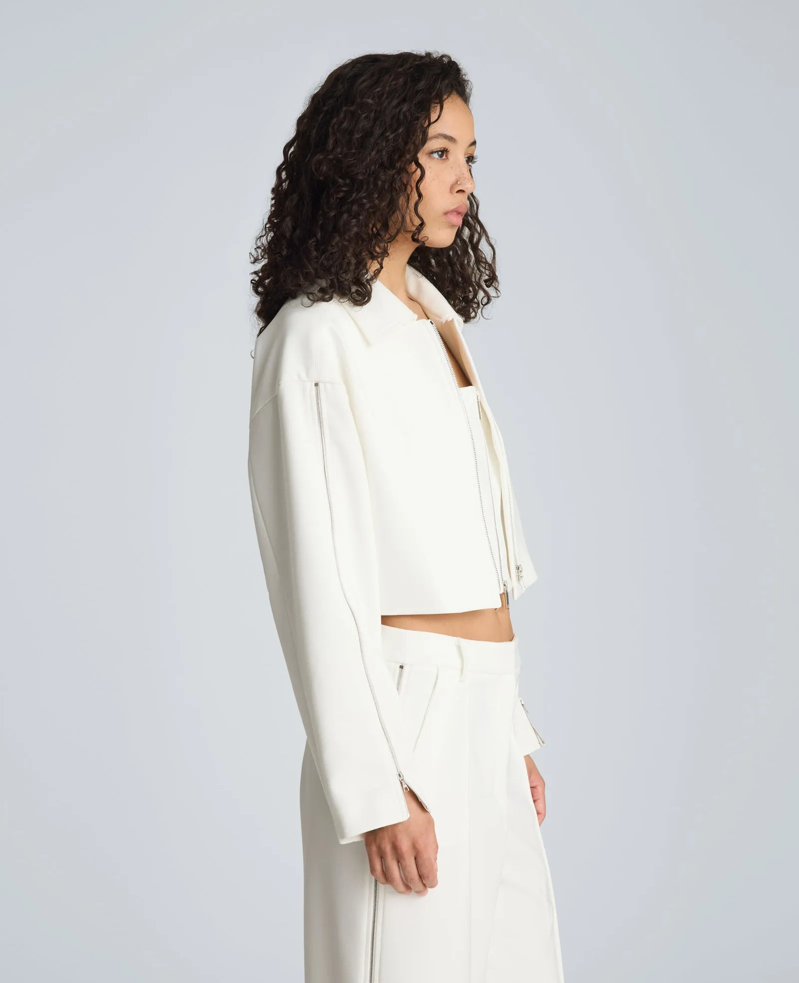 Zip-Up Jacket with Zipper Sleeves sold by Kenneth Cole product image thumbnail 3